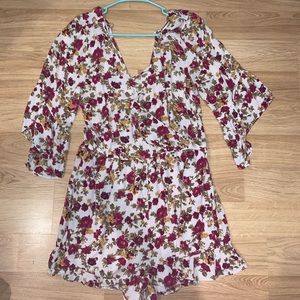 American Eagle Floral Romper